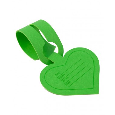 BAGGAGE TAG ROMA E478 LIGHT GREEN