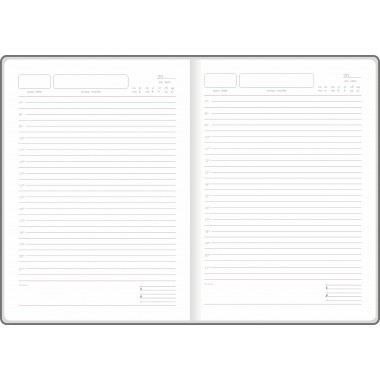 Diary A5 UNDATED WHITE BLOCK